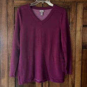 Chico’s 3/4 sleeve fleece top